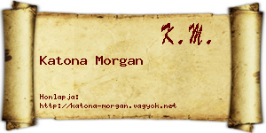 Katona Morgan névjegykártya